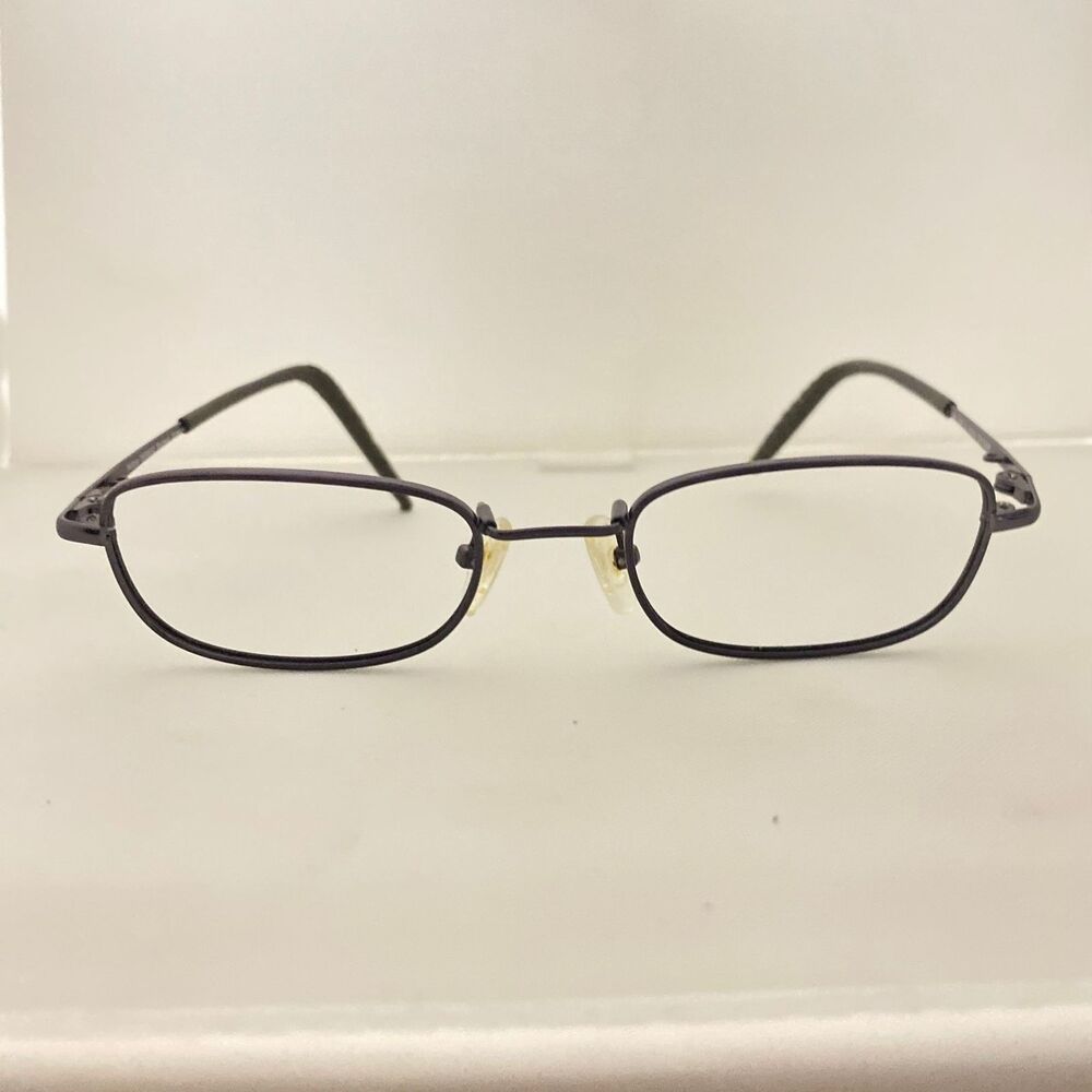 #5777 Hilco Brown Smoke Rectangular Eyeglass Frames Only 49-19-130
